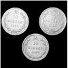 Image 2 : [3]1923 Soviet Union Silver 10 Kopeks CLOSELY UNCIRCULATED