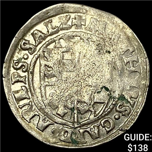 1300-1450 Salzburg Silver Groshen CLOSELY UNCIRCULATED