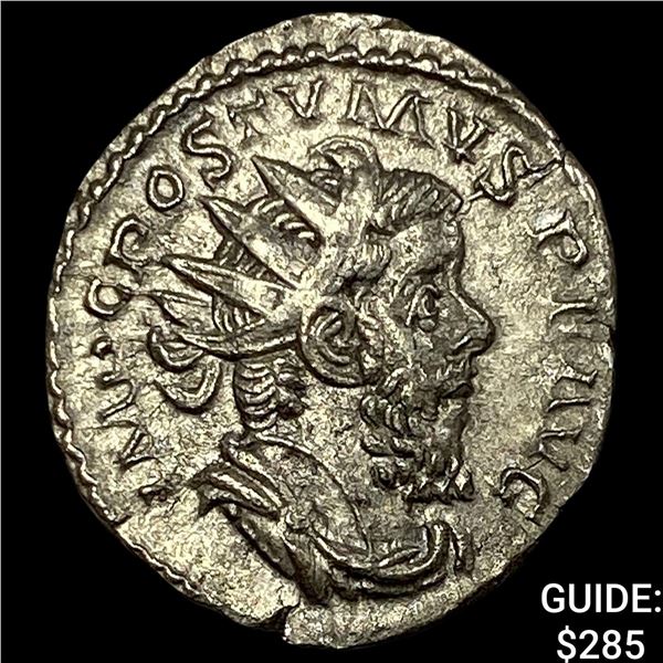 Roman Postumus AD 260-269 AD Silver Dbl Denarius CHOICE AU