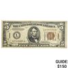 Image 1 : 1934A $5 Hawaii Note Brown Seal
