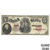 Image 1 : 1907 $5 Woodchopper Large Banknote