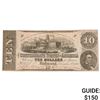 Image 1 : 1862 $10 CSA Richmond Large Note Robert Hunter