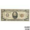 Image 1 : 1934A $20 Hawaii Brown Seal Note
