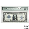 Image 1 : 1923 $1 Silver Certificate Large Note PMG UNC 66
