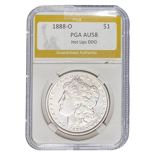 1888-O Morgan Silver Dollar PGA AU58