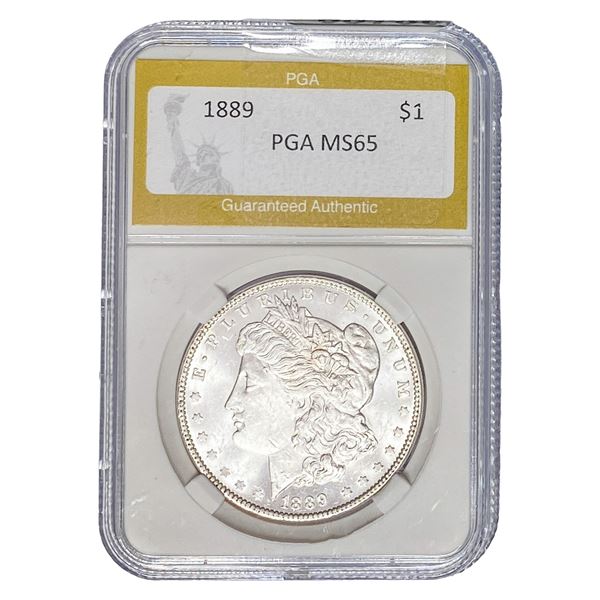 1889 Morgan Silver Dollar PGA MS65