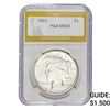 Image 1 : 1921 Silver Peace Dollar PGA MS63