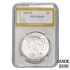 Image 1 : 1922-D Silver Peace Dollar PGA MS64+
