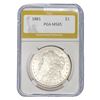 Image 1 : 1881 Morgan Silver Dollar PGA MS65