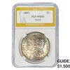 Image 1 : 1885 Morgan Silver Dollar PGA MS66