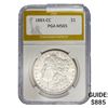 Image 1 : 1883-CC Morgan Silver Dollar PGA MS65