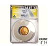 Image 1 : 1909 Wheat Cent ANACS MS64 Red