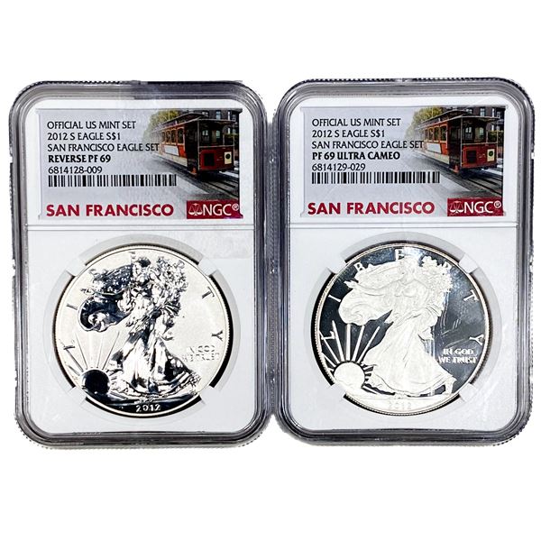 [2] 2012-S Silver Eagle NGC PF69 Reverse and Ultra Cameo