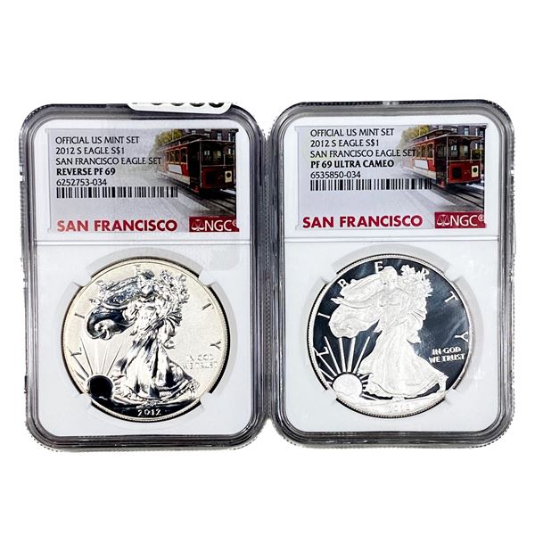 [2] 2012-S Silver Eagle NGC PF69 Reverse and Ultra Cameo
