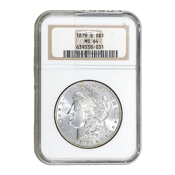 1879-S Morgan Silver Dollar NGC MS64