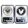 Image 2 : [2] 2012-S Silver Eagle NGC PF69 Reverse and Ultra Cameo