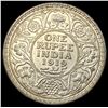 Image 2 : 1919 British India Silver Rupee UNCIRCULATED