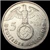 Image 2 : 1937-A Germany SIlver 5 Reichsmark CLOSELY UNCIRCULATED