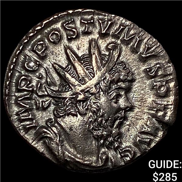 Roman Postumus 260-269 AD Silver Dbl Denarius CHOICE AU