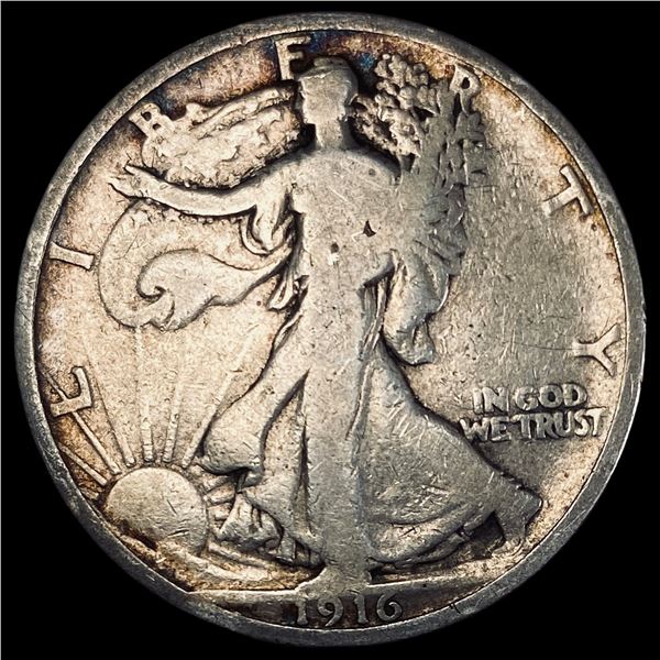 1916 Walking Liberty Half Dollar NICELY CIRCULATED