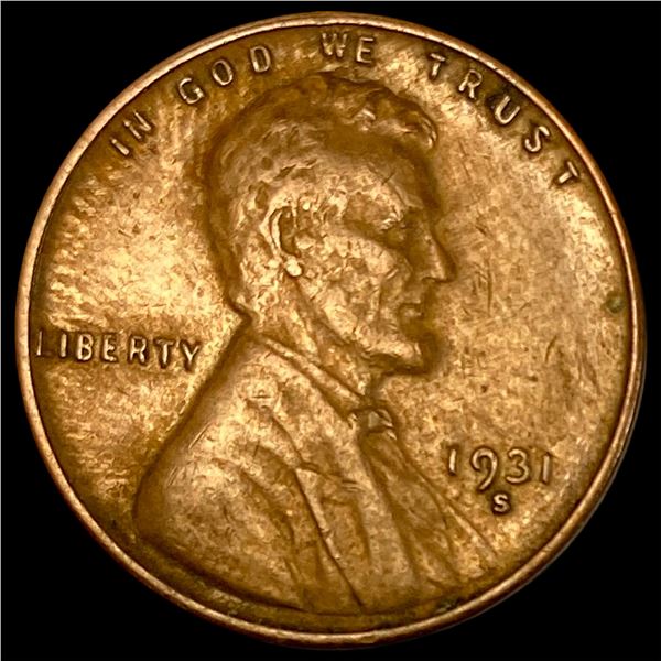 1931-S Lincoln Wheat Cent CLOSELY UNCIRCULATED