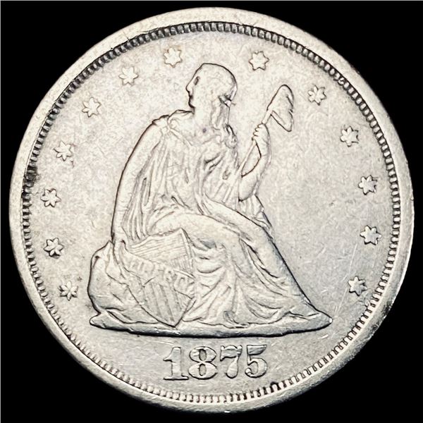 1875-S Silver Twenty Cents NEARLY UNCIRCULATED