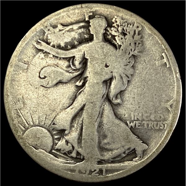 1921-S Silver Walking Liberty Half Dollar NICELY CIRCULATED