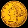Image 1 : 1907 Liberty Head Half Eagle $5 Gold UNCIRCULATED
