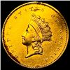 Image 1 : 1855 Gold $1 Indian Princess Head Type 2 HIGH GRADE