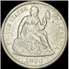 Image 1 : 1860 Seated Liberty Dime NEARLY UNCIRCULATED