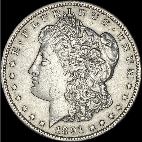 1891 Silver Morgan Dollar CHOICE AU