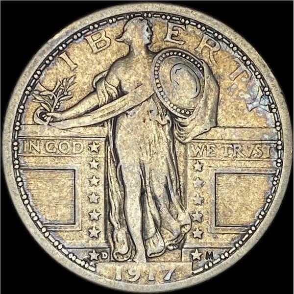 1917-D Silver Standing Liberty Quarter LIGHTLY CIRCULATED