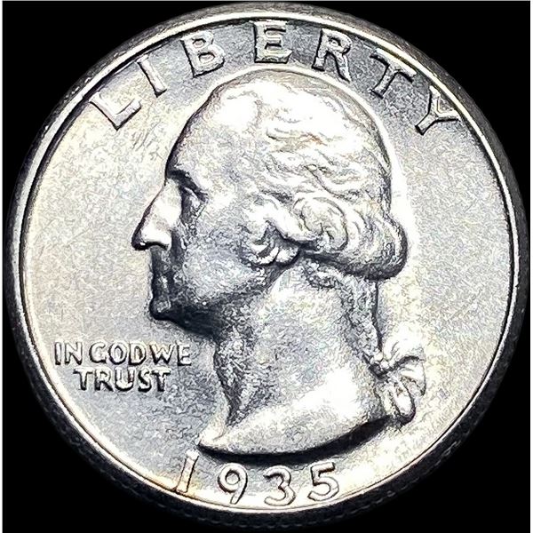 1935-S Silver Washington Quarter UNCIRCULATED