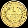 Image 2 : 1853 Gold $1 Liberty Type 1 NEARLY UNCIRCULATED