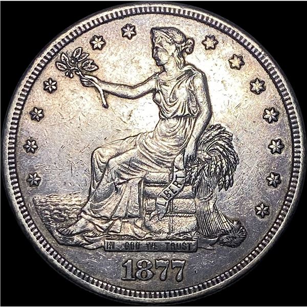 1877-S Silver Trade Dollar CLOSELY UNCIRCULATED
