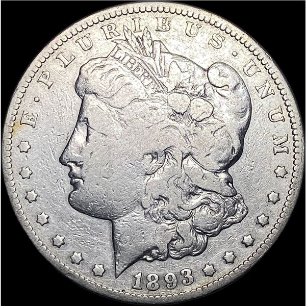 1893-CC Silver Morgan Dollar ABOUT UNCIRCULATED