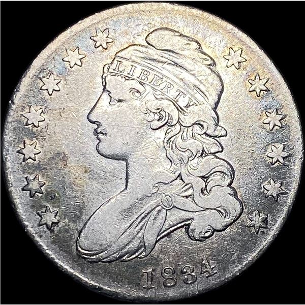 1834 Capped Bust Half Dollar LIGHTLY CIRCULATED