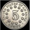 Image 2 : 1868 Shield Nickel CLOSELY UNCIRCULATED