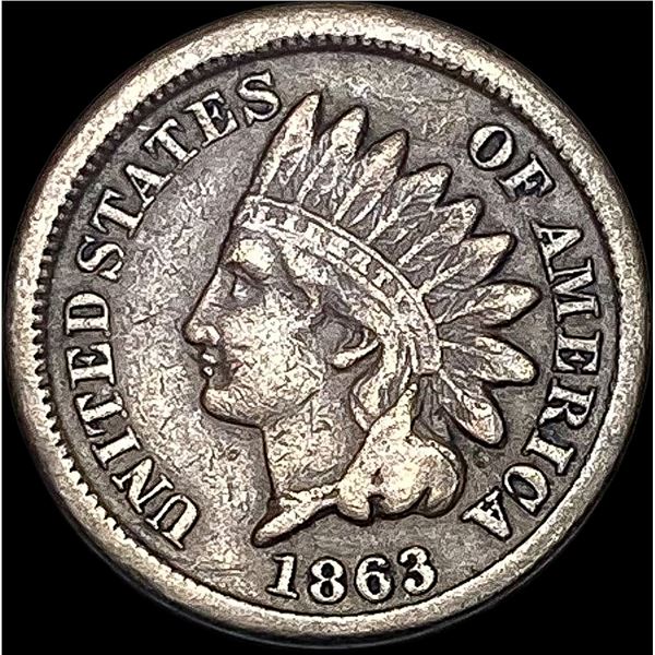 1863 Indian Head Cent NEARLY UNCIRCULATED