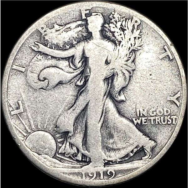 1919-S Walking Liberty Half Dollar NICELY CIRCULATED