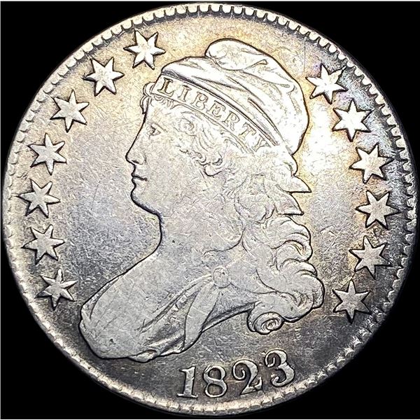 1823 Ugly 3 Capped Bust Half Dollar LIGHTLY CIRCULATED