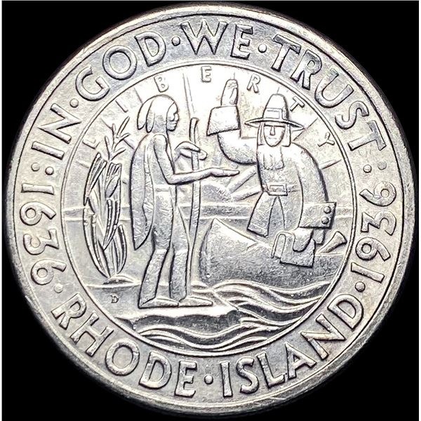 1936-D Silver Rhode Island Half Dollar UNCIRCULATED