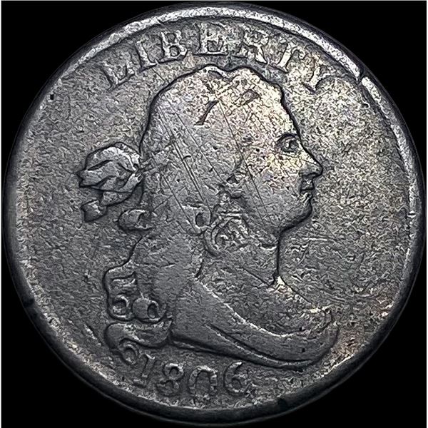 1806 Draped Bust Half Cent LIGHTLY CIRCULATED