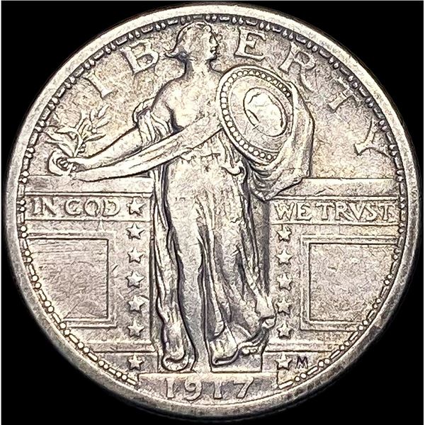 1917 Type 1 Standing Liberty Quarter LIGHTLY CIRCULATED