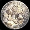 Image 1 : 1851 Silver Three-Cent Piece NICELY CIRCULATED