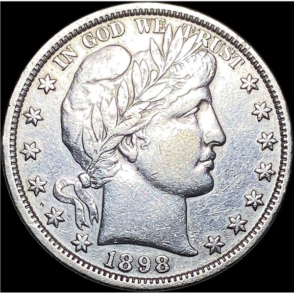 1898 Barber Half Dollar NEARLY UNCIRCULATED