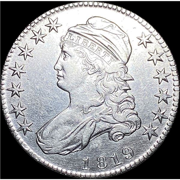 1819 Capped Bust Half Dollar CLOSELY UNCIRCULATED