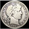 1893 Silver Half Dollar (Barber) LIGHTLY CIRCULATED
