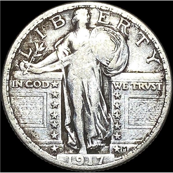 1917-D Silver Standing Liberty Quarter HIGH GRADE