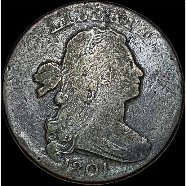 1801 Draped Bust Silver Dollar LIGHTLY CIRCULATED